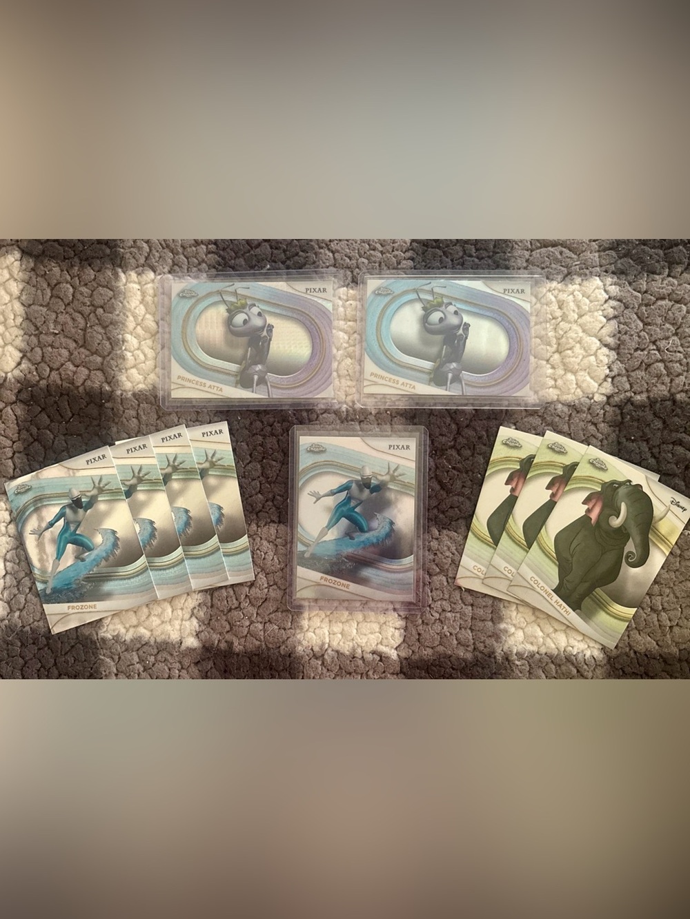 2025 Topps Chrome Disney Lot (10 Cards)  Frozone/Princess Atta/Colonel Hathi